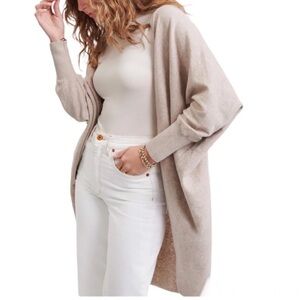 Mersea Cotton & cashmere open cardigan